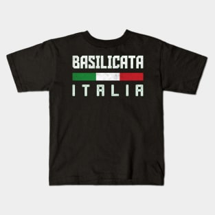 Basilicata Italia / Italy Typography Design Kids T-Shirt